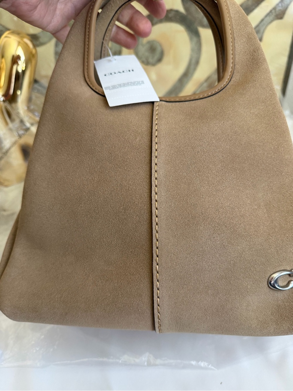 Coach Peanut  Suede Lana 23 Satchel NWT HTF - Picture 12 of 17